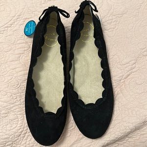New without box Jack Rogers suede flats